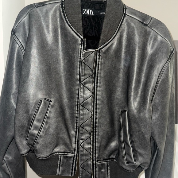 Zara faux Leather Jacket - Picture 4 of 4